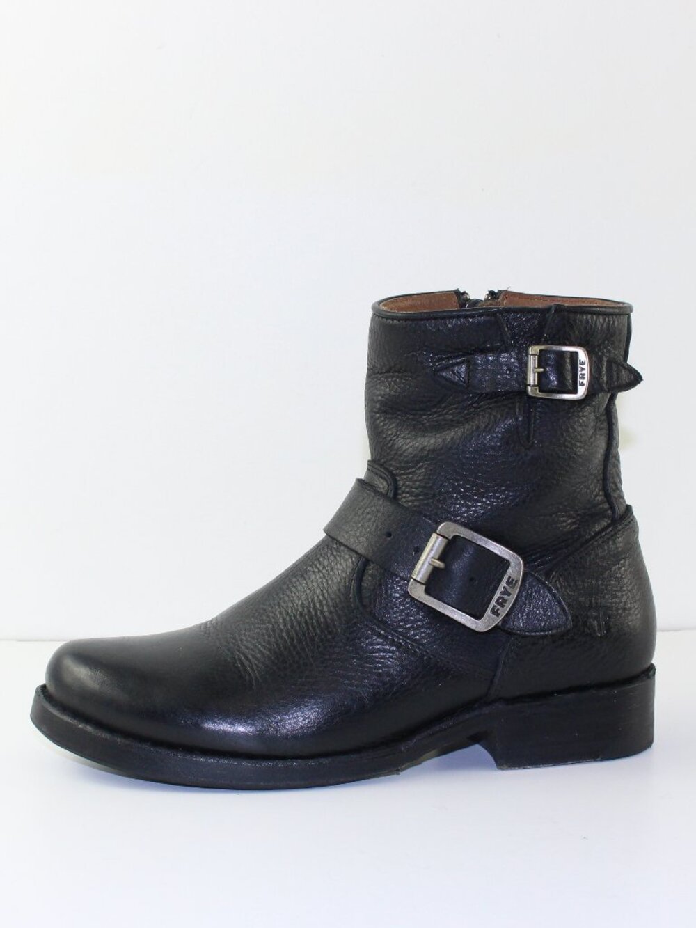 Frye Black Leather Women Ankle Boots (5.5 US)